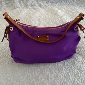 Kate Spade Bag - Purple Canvas & Leather